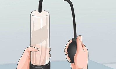 Vacuum pump to increase the penis