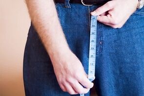 Measuring the size of the penis