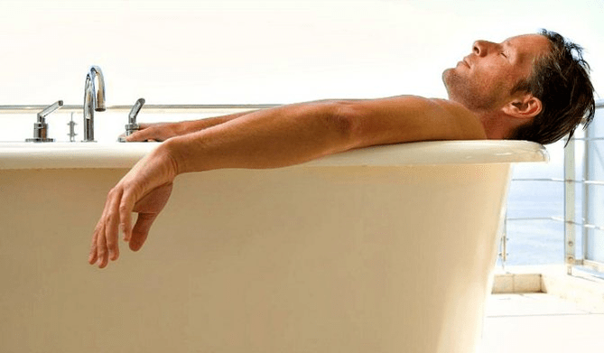 Soda bath for penis enlargement