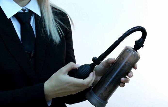 Vacuum pump for penis enlargement