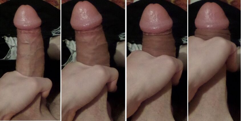 Jelqing with gel for penis enlargement