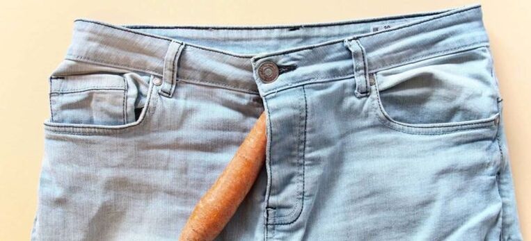 Carrot symbolizes a penis enlarged with soda