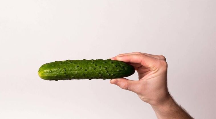 Cucumber symbolizes a penis enlarged with soda